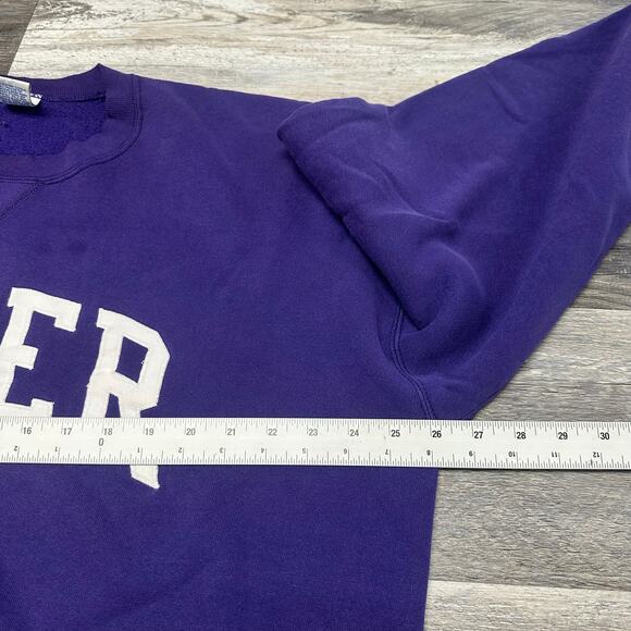 Vintage 90s Elder High School Russell Athletic Purple Mens 2XL Sweatshirt USA - Picture 7 of 10